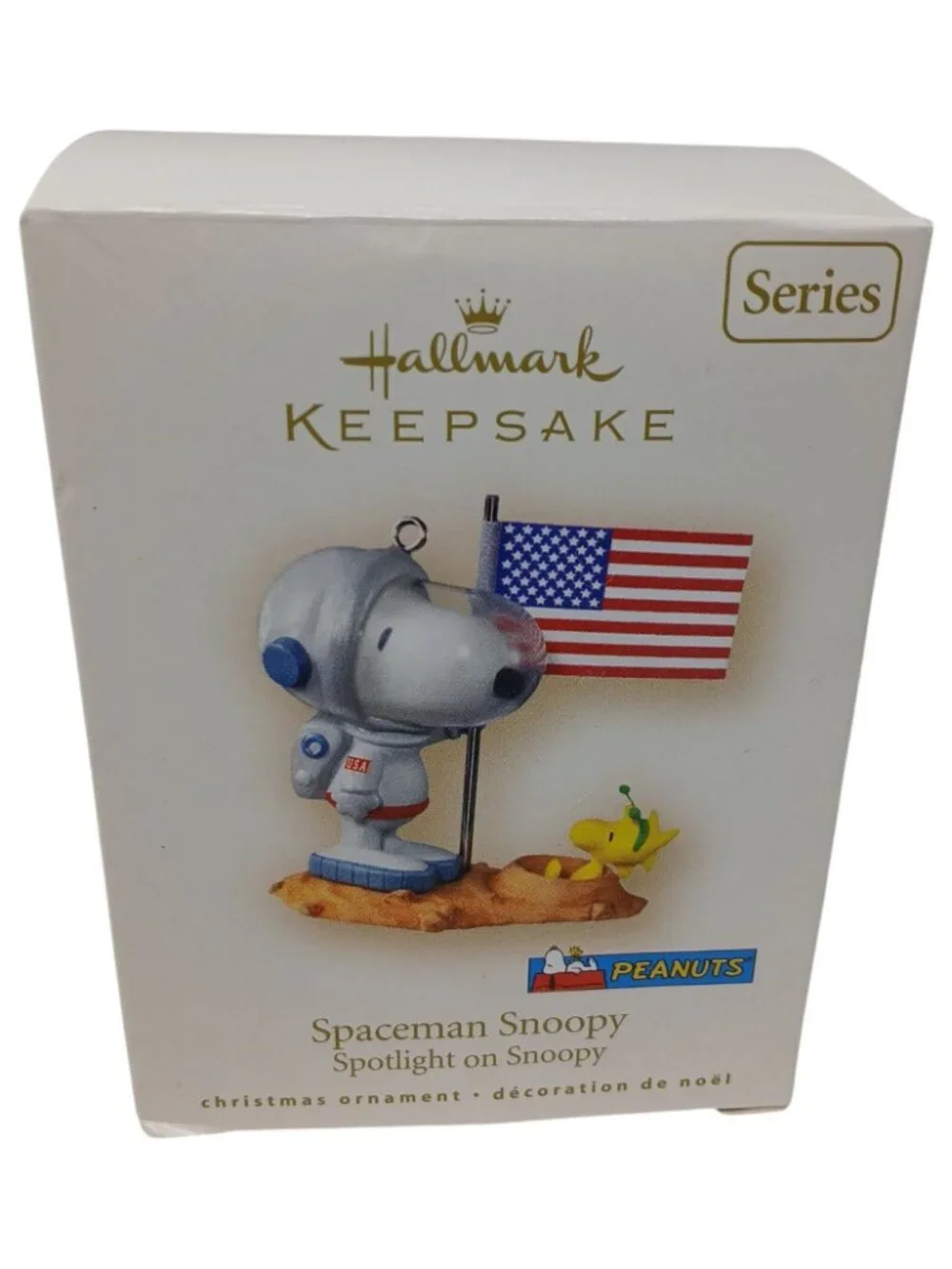 Hallmark Keepsake Spaceman Snoopy Christmas Ornament 2007 Peanuts Woodstock #D19